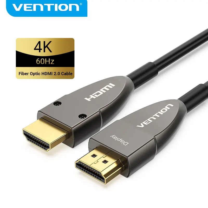 Vention HDMI 2.0 Cable 4K 60Hz Fiber Optic HDMI Cable 2.0 HDR for HDTV Box Projector PS4 10m 20m 30m 50m 60m 80m 100m HDMI Cable