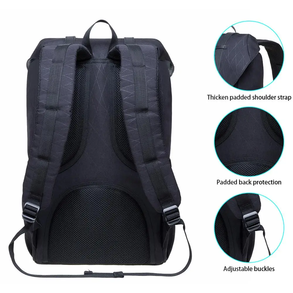 KAUKKO Waterproof Backpack Men Fashion Laptop Travel backpack Couple girl bags