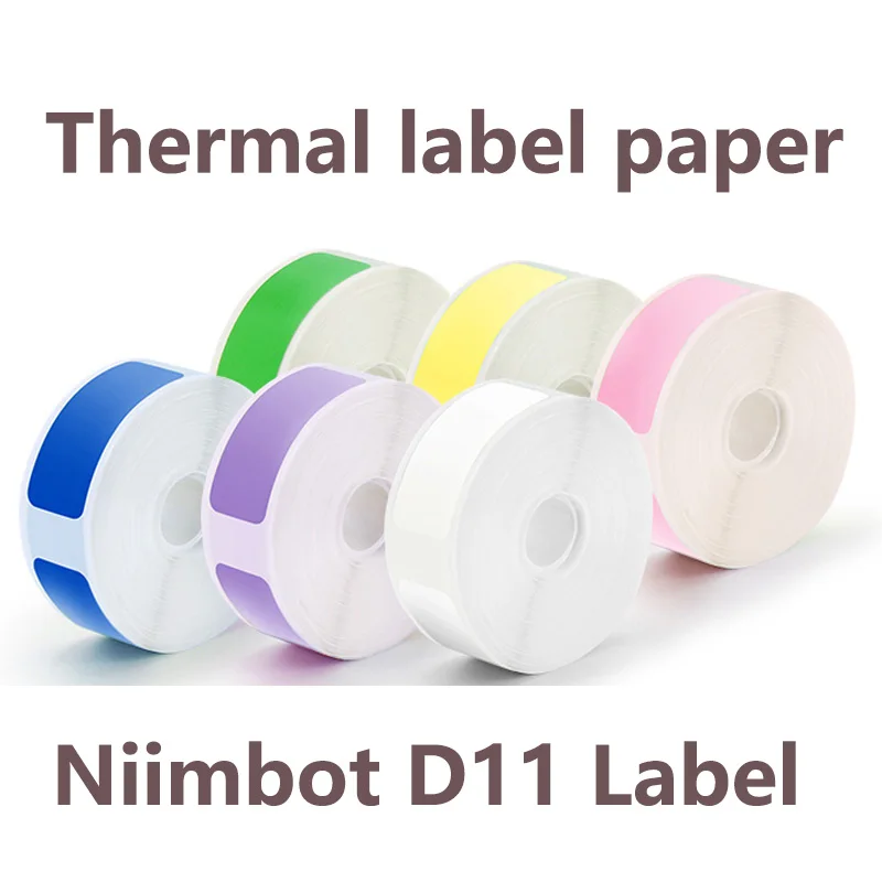 Niimbot label paper d11 label sticker Self-adhesive paper thermal labels d11 label waterproof self adhesive foil printer sticker