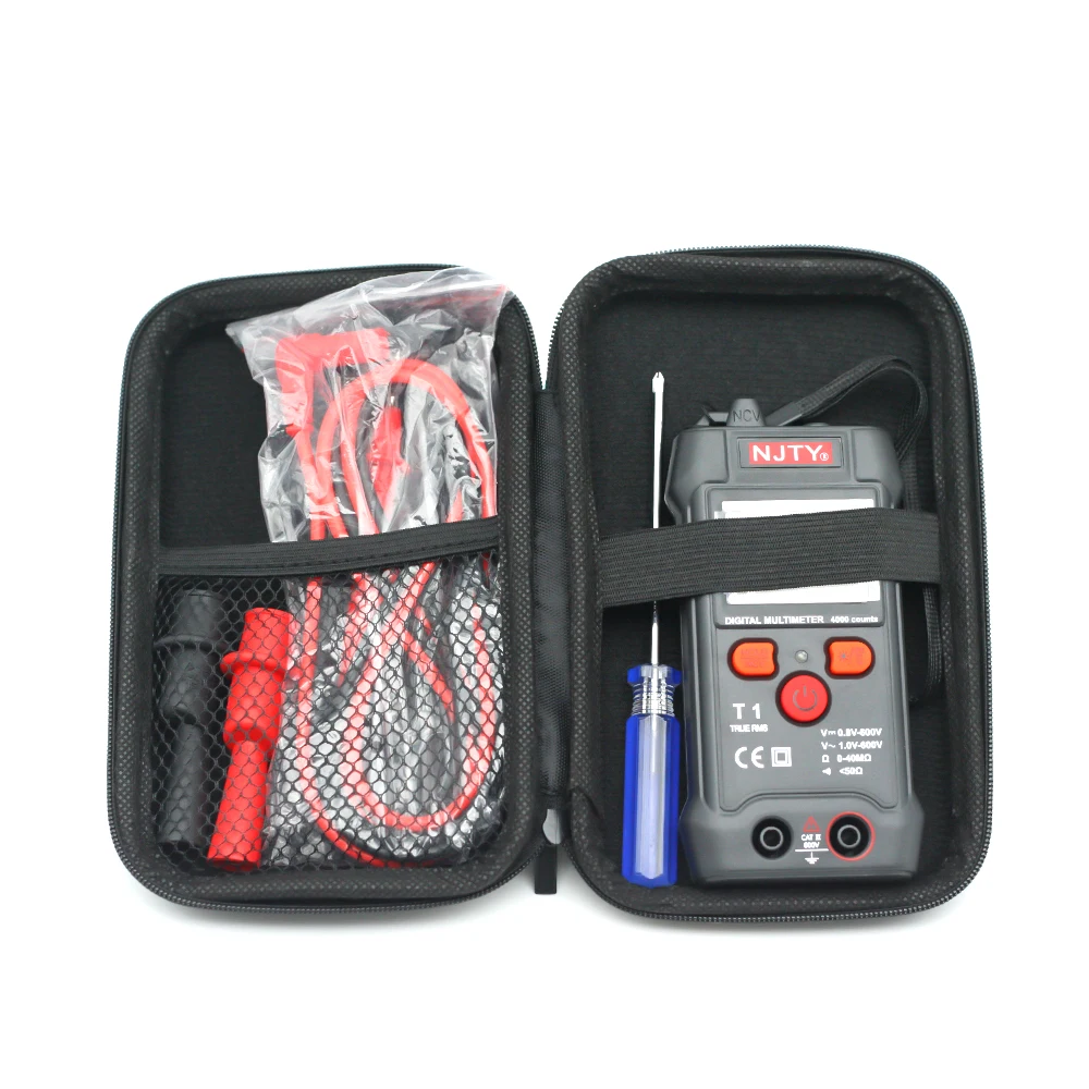 Multimeter Bag Tools Bag Test Leads Storage Box Portable Protective PVC Bag Carry Cover BOX