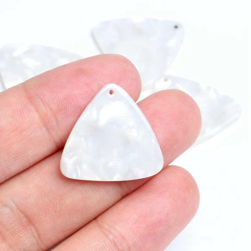 Tortoise Shell Earring Charms,Acetate Stick Charms,Triangle Shaped pendant,Earrings Part, 22mm x 24mm,ACE202