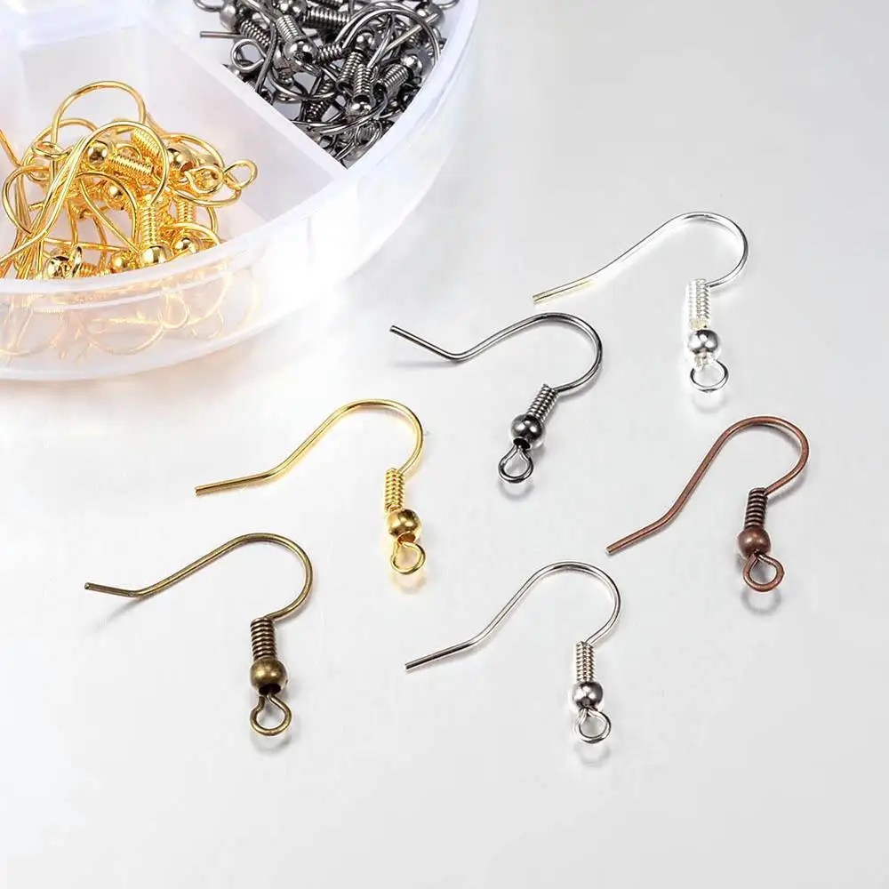 Hypoallergenic ear hook DIY handmade accessories multi-spec copper ear hook set earring ear jewelry accessories material XL295