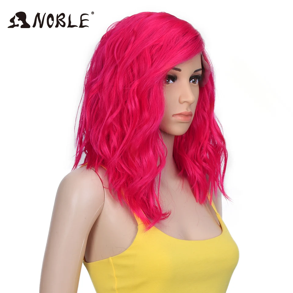 Noble Synthetic Lace Wig  Curly Hair 14 Inch Ombre  Blonde Wig Cosplay Wigs for Black Women Synthetic Lace Wig