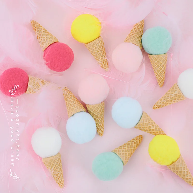Accesorios de fotografía de Foto de helado de simulación linda, accesorios de fondo de sesión de fotos, artículos de decoración de fiesta en casa, 6 piezas