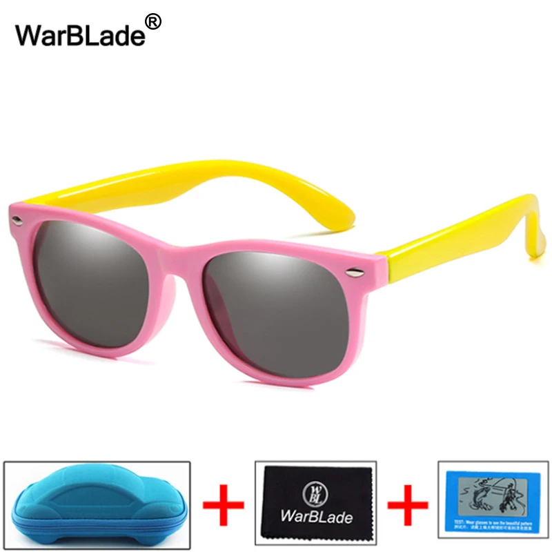 WBL New Fashion Kids Sunglasses Boys Girls Children Polarized Sun Glasses TR90 Silicone Safety Glasses Baby Eyewear UV400 Oculo