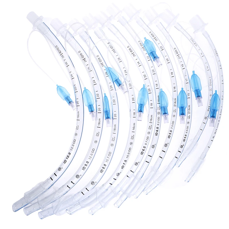 1Pcs Disposable Heat Sensitive PVC Cuff Endotracheal Intubation Endotracheal Tube For Artificial Airway Establishment