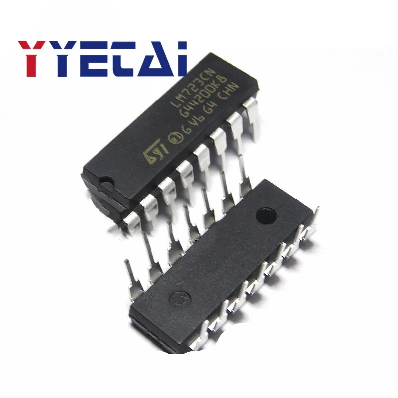 TAI 10PCS Inline LM723CN DIP-14 723 chip IC regolatore di tensione ad alta precisione importato originale