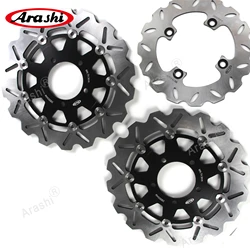 ARASHI For KAWASAKI NINJA ZX636 Front Rear Brake Rotors Brake Disc Set ZX 636 ZX 6R NINJA 2005 2006 ZX6RR ZX6R ZX10R ER6N ER6F