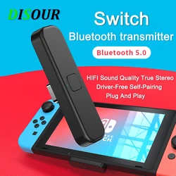 DISOUR Switch USB C Bluetooth 5.0 Audio Transmitter Wireless Low Latency Adapter For Nintendo Switch/PS4/PS5 Plug And Play