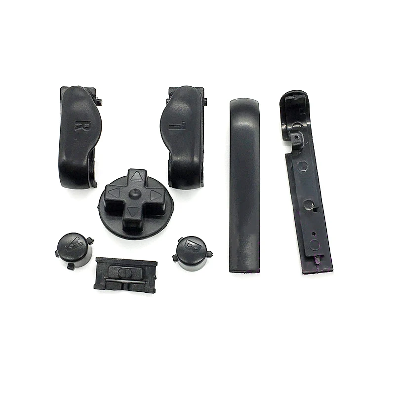 ゲームボーイ用のいくつかの色のプラスチック製ラグバボタンa b lrキーd-pad