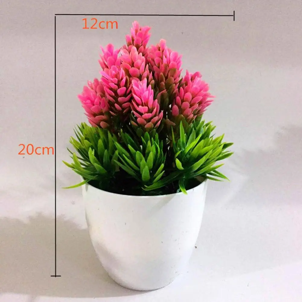 120*200MM simulazione pianta in vaso Podocarpus pino piccoli Bonsai fiore finto decorazione del giardino durevole facile da abbinare per la decorazione domestica