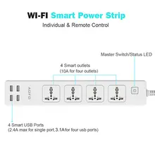 WiFi Smart Power Strip with 4 AC and USB Ports #3