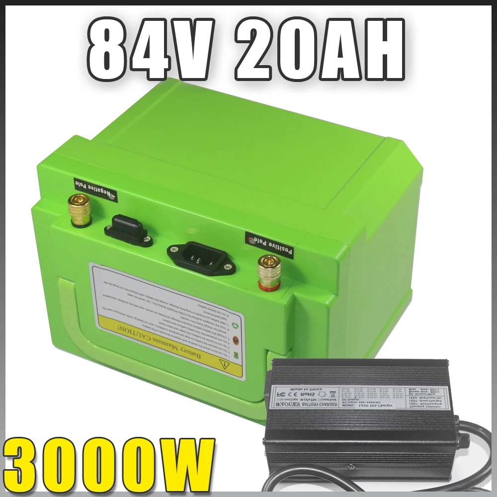 84V 20AH Scooter Ebike motorcycle Lithium Battery 3000W BMS 84V Battery