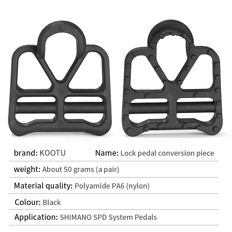 Road bike pedal to flat pedal conversion piece pedal card suitable for with deck appearance anti-skid shoe protection