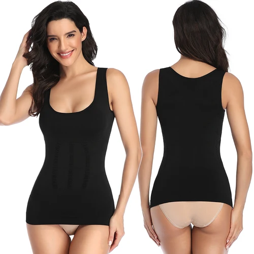 Camisetas sin mangas para mujer, ropa interior moldeadora de cuerpo, chaleco adelgazante, corsé