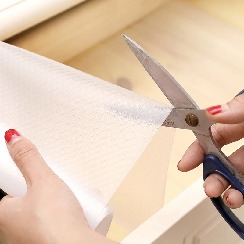 Reusable Shelf Liner Contact Paper Cabinet Mat Drawer Mat Moisture-Proof Waterproof Dust Proof Non-Slip Tableware Pad