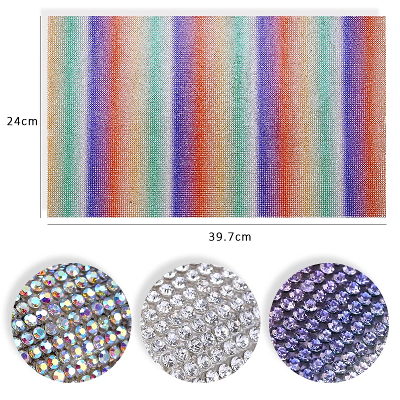 24*40cm szkło Rhinestone samoprzylepne naklejki wykończeniowe i Hot fix świecące kryształy diamentowe cyrkonie dla aplikacja samochód DIY dekoracji