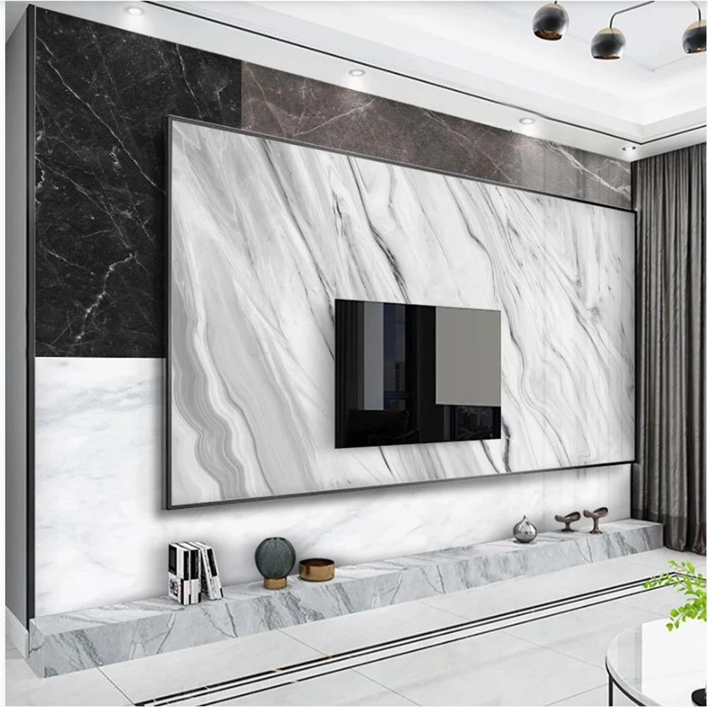 

Modern minimalist marble wallpapers background wall 3d murals wallpaper for living room 3d stereoscopic wallpaper