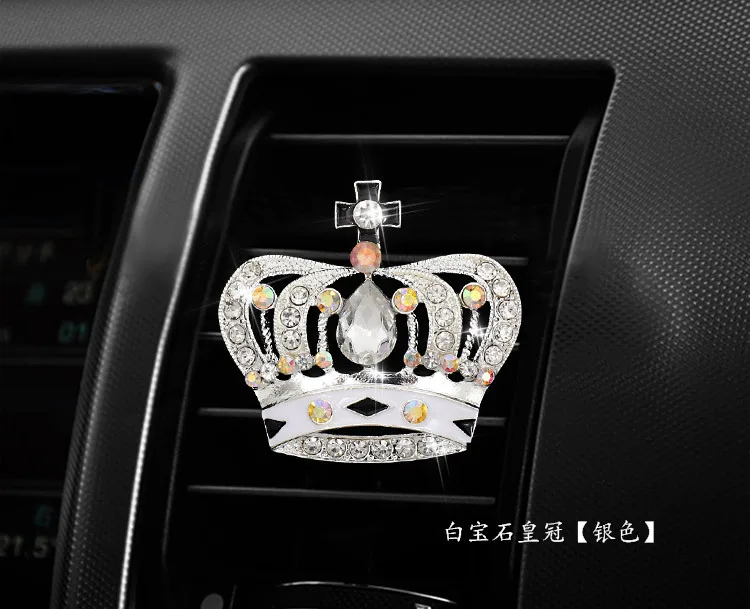 ความคิดสร้างสรรค์สไตล์มงกุฎรถ Air Freshener ขวดน้ำหอม Diffuser ในรถ Auto Air Conditioner Outlet Vent Air น้ำหอมคลิป