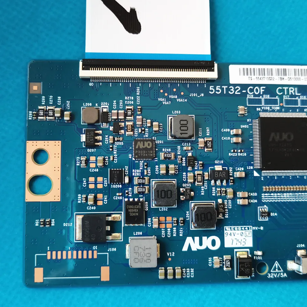 T-CON Logic Board 55T32-COF 55T32-C0F CTRL BD สำหรับ43นิ้ว43C2 L43P2-UD 43A860U 43S325 43S405 H43AE6100 H43N5500UK 43UC6306 Ect.
