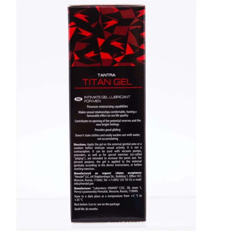 Gel Titan Para Agrandar El Pene, Crema De Masaje, Aceite Esencial, Juguete Para Adultos, Potenciador Masculino