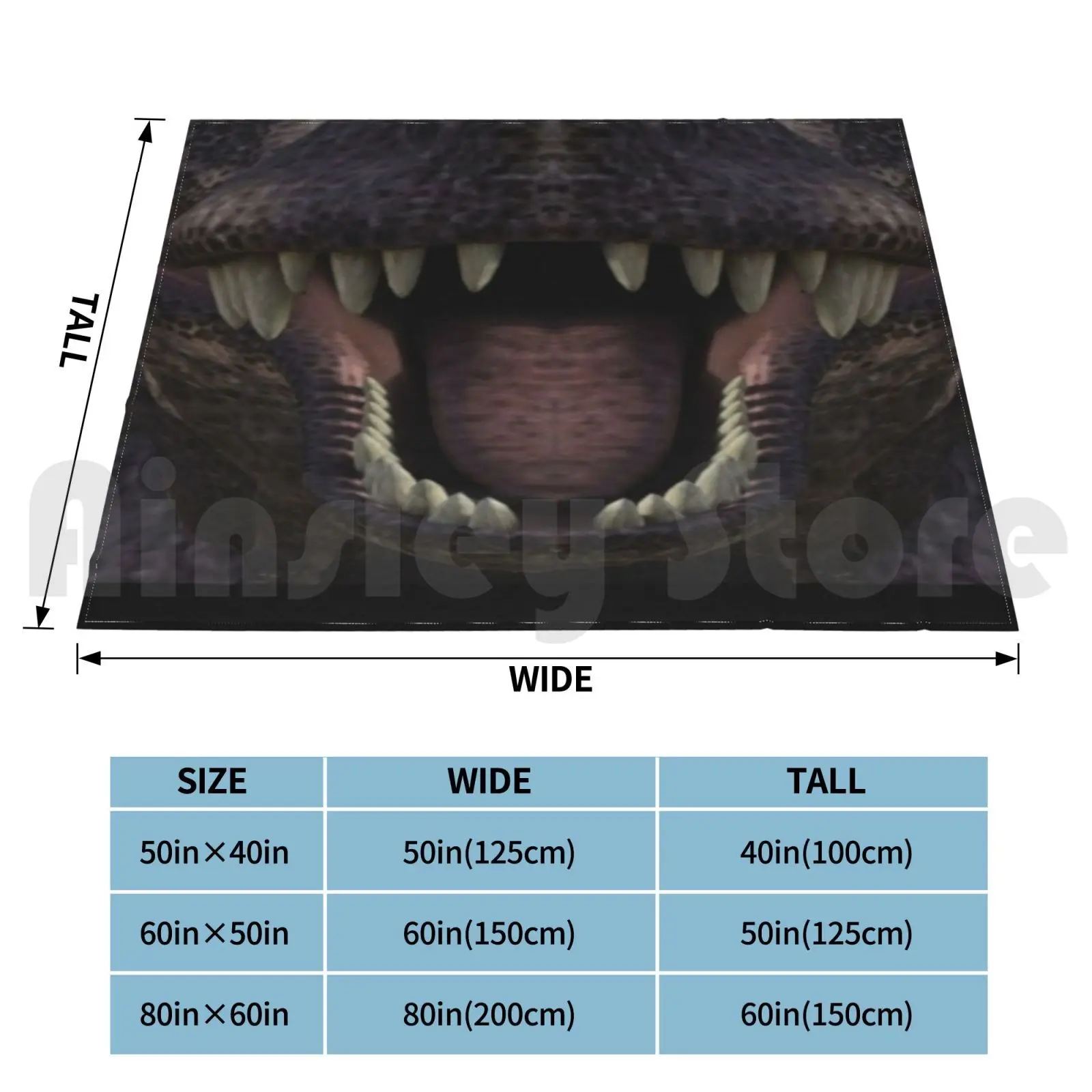 Dino Mask. Blanket Fashion Custom Dinosaur Teeth Scary Horror Funny Fun Halloween Tyrannosaurus Rex T Rex