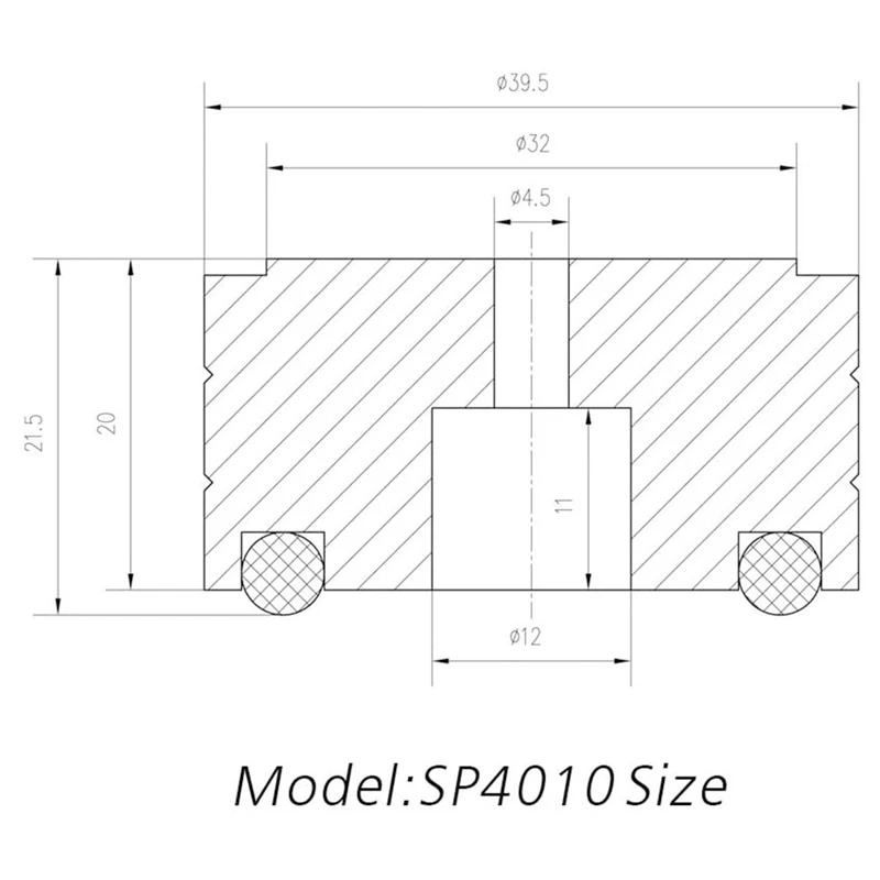 4個40X20Mmアルミハイファイアンプスピーカー分離スタンドターンテーブルdac足パッド