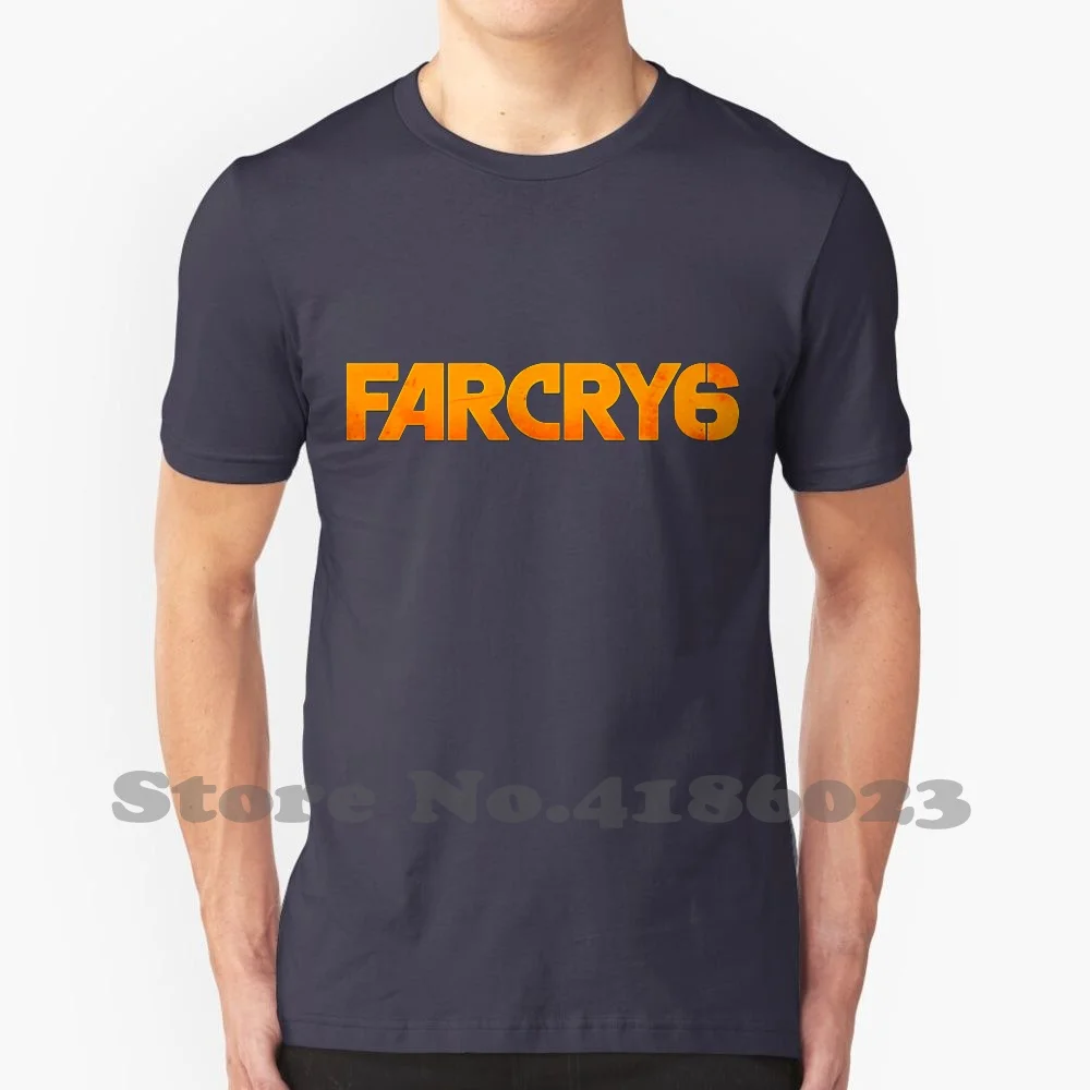 Far Cry 6 Logo 100% Cotton T-Shirt Gaming Gamer Video Game Farcry Far Cry 6 Giancarlo Esposito Machette Anton Castillo Yara