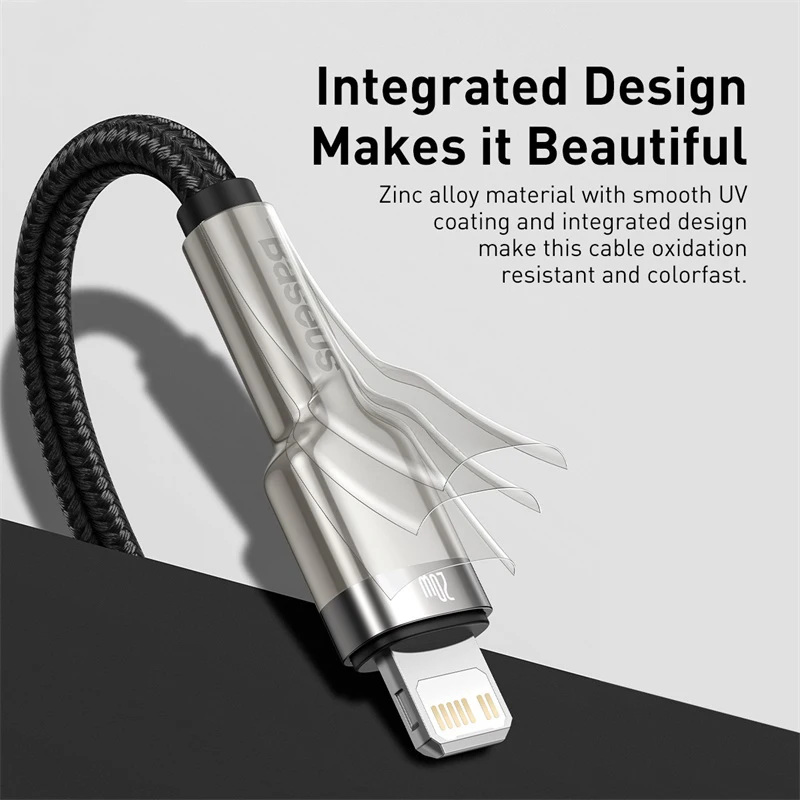 Baseus 20W PD USB C Cable for iPhone 14 13 12 Fast Charging Charger for MacBook iPad Pro Type C To Lightning Wire Cord