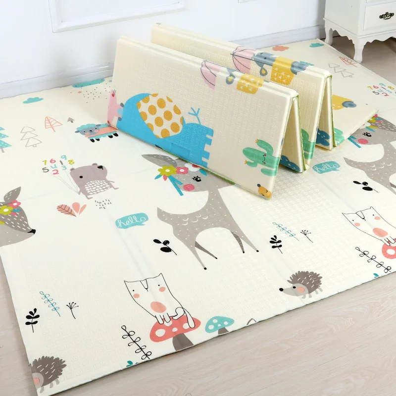 Large Size Foldable Cartoon Baby Play Mat Xpe Puzzle Children's Mat Baby Climbing Pad Kids Rug Baby Games Mats Toys For Children