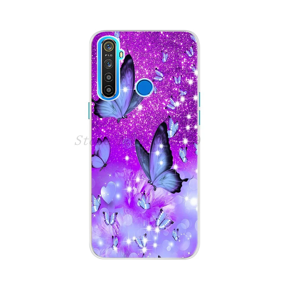 For Realme 5 Case Silicone Soft TPU Rainbow Printing Phone Cover For OPPO Realme 5 Pro RMX1911 Realme5 5i 5Pro Coque Skin Fundas
