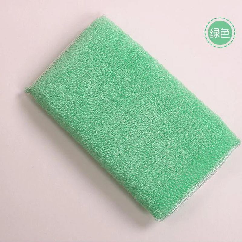 200pcs/lot ANTI-GREASY bamboo fiber wrap sponge washing dish brush,magic multi-function wipping/cleaning sponge