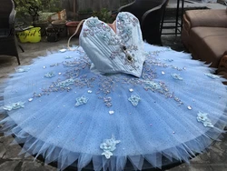 New Arrival Girls Bluebird Flower Fairy Doll Competition Tutu Women Classical Stage Costume Tutu Women  BT4002