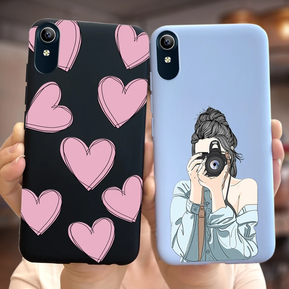 Love Heart Pretty Girls Cover For Vivo Y1s Case 1929 Silicone Soft Fundas Phone Case For Vivo Y1s Y1 s VivoY1s Back Cover Bumper