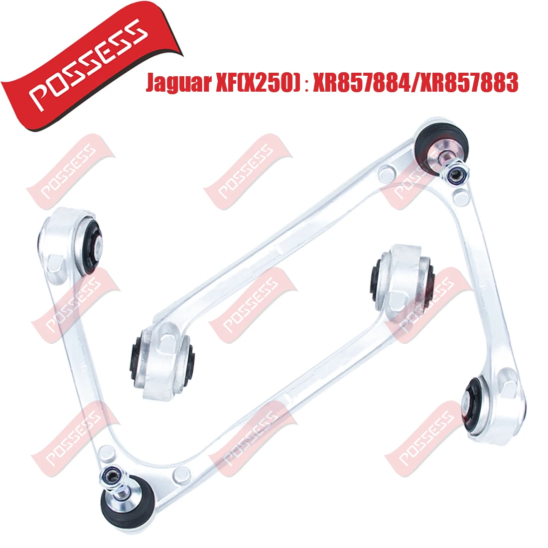 A Pair of Front Upper Suspension U-Type Control Arm For Jaguar XF X250 S-TYPE Rear Drive 2WD,XR857884 XR857883