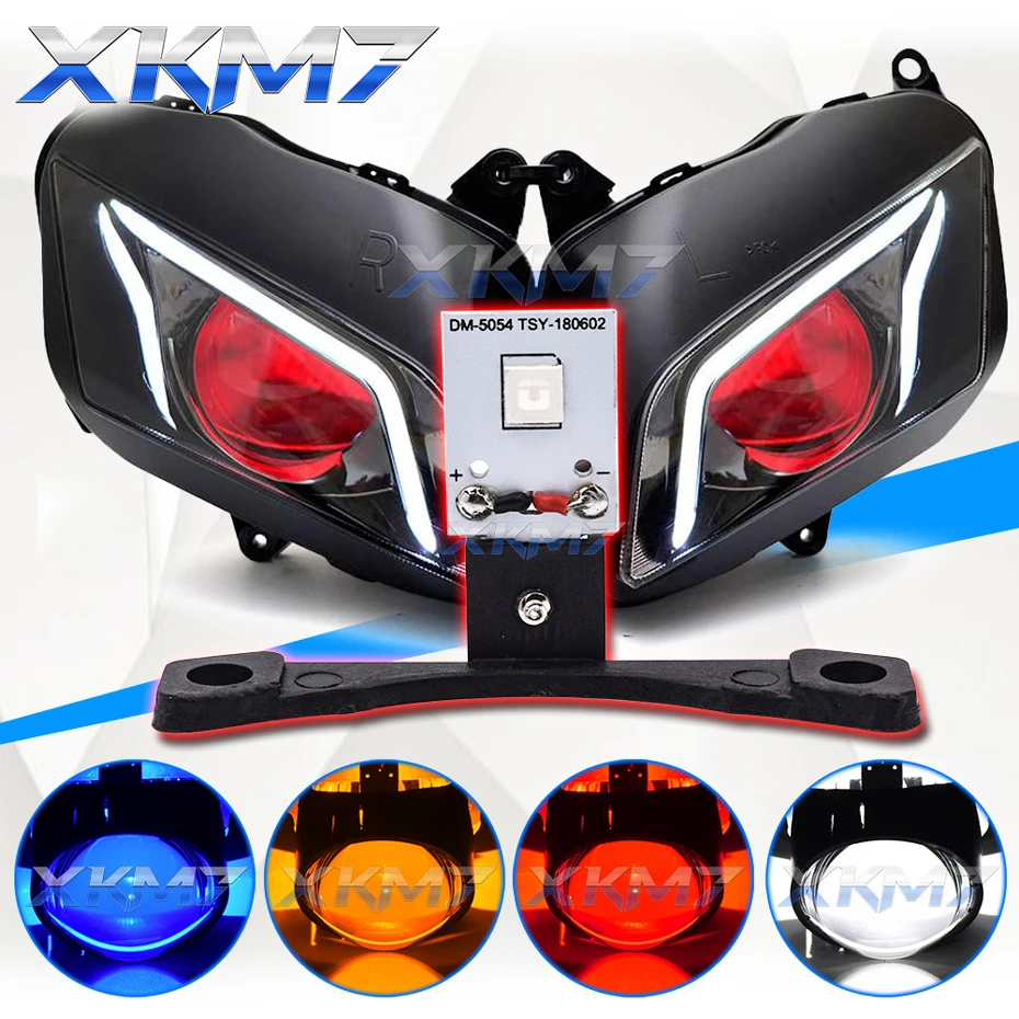 XKM7 LED Devil Eyes for Projector Lens Hella 3R/Koito Q5/WST Headlight Retrofit Demon Eye LED Lights Car Accessories Upgrade Kit