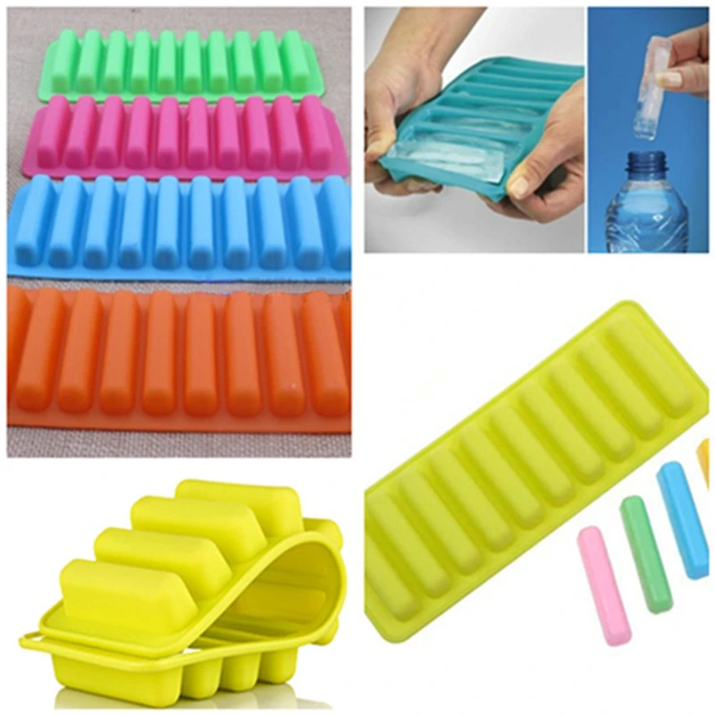 Creative Silicone Ice Cube Tray Mold Finger 10 Grid Chocolate Mold Tray For Water Bottle Ice Cream Pudding Maker Mold Bar Kitche image 2