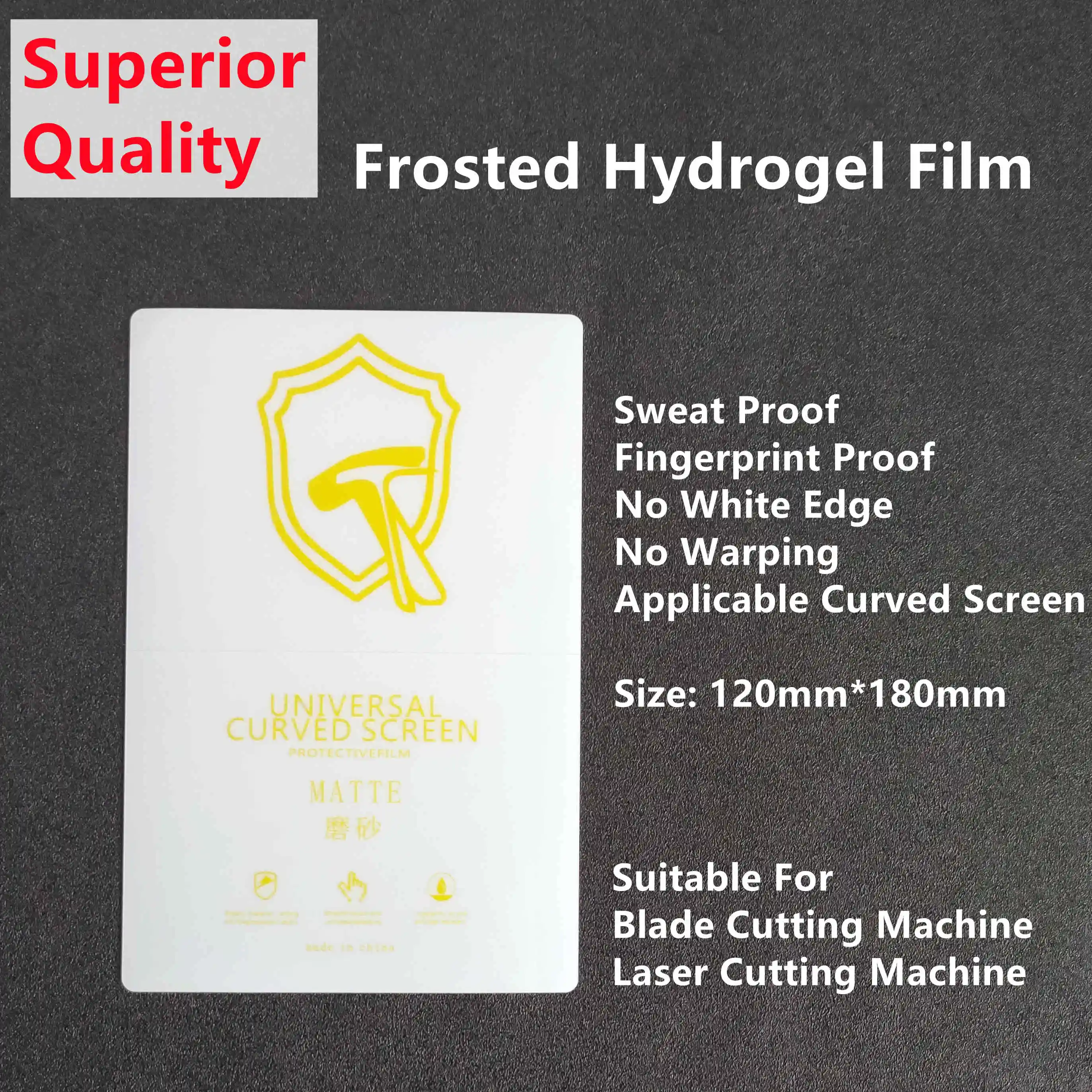 50pcs HD Hydrogel Film Matte/Anti Blue-Ray Universal Curved Screen Protective TPU LCD Screen Protector On Blade Cutting Machine