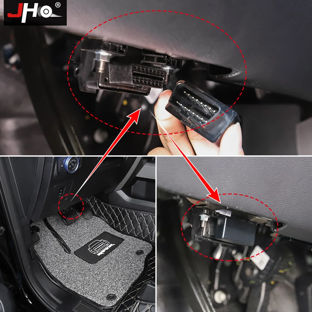 JHO OBD Automatic Car Power Window Closer Module w/ Mirror Folding Function For Ford F150 2017-2020 2018 2019 Raptor Accessories