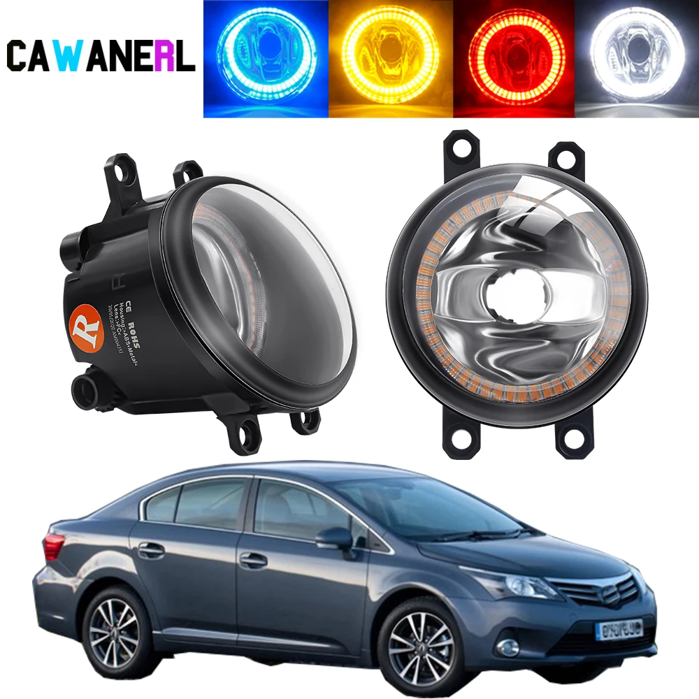 

2 х автомобильные противотуманные фары в сборе для Toyota Avensis (T25) 2003-2012 2015-2018 ангельские глазки противотуманные фары дневного света абажур + лампы H11