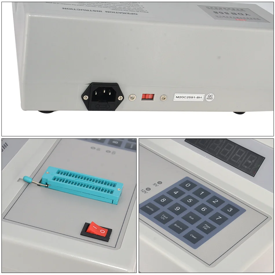 Imagem -03 - Atualização Digital ic Tester Instrumento de Teste de Medição de Circuito Integrado Off-line Máquina de Verificação de Componente de Chip Desktop ic