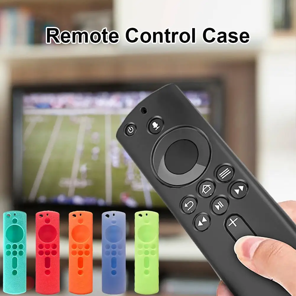 5.9 Inch Remote Control Cover Luminous Anti-lost Dustproof Silicone Case Compatible For Fire Media Player TV Stick 4K Cube