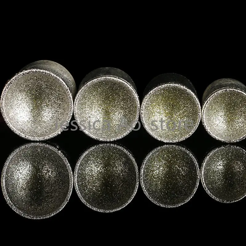 17-20mm 80Grit Coarse Sand Beads Grinding Polishing Tool Cylinder Diamond Grinding Heads Jade Beads Cutters Balls Abrasive Tools