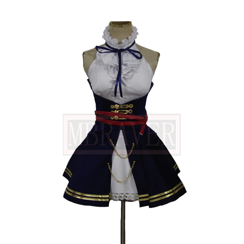 

Костюм для косплея по игре Azur Lane HMS Black Prince, наряд для вечеринки на Хэллоуин, индивидуальный пошив, любой размер