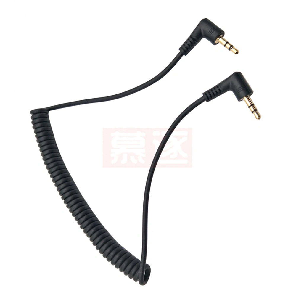 M-M PC 동기화 코드 수-수 플래시 스프링 케이블, 캐논 니콘용 나사 잠금 장치 포함, 3.5mm, 신제품