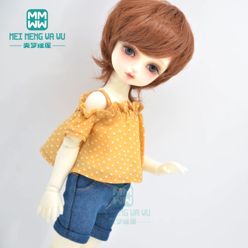 28cm-30cm 1/6 BJD YOSD joint doll abbigliamento accessori moda camicia da neve, pantaloncini di jeans