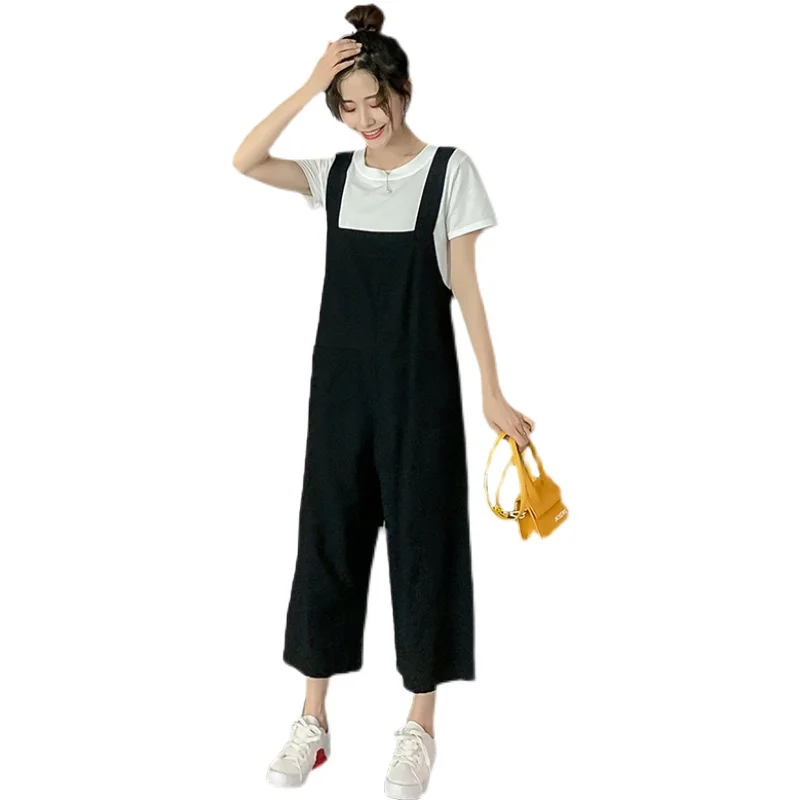 

NEW Loose Maternity Pants Pregnant Trousers Strap Belt Bib Suspenders For Pregnancy Women Overalls Jumpsuit Clothing