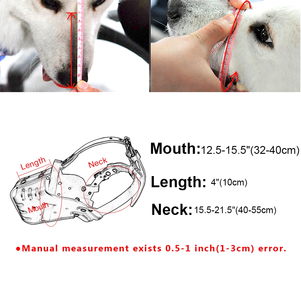 Dog Muzzles Adjustable Leather Pet Mouth Mask Anti Bark Bite Chew Dog Muzzle For Large Dogs Pitbull German Shepherd Pet Products