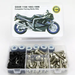 Fit For Suzuki GSXR 1100 1993 1994 1995 1996 1997 1998 Complete Full Fairing Bolts Kit Screws Clips Speed Nut Covering Bolts