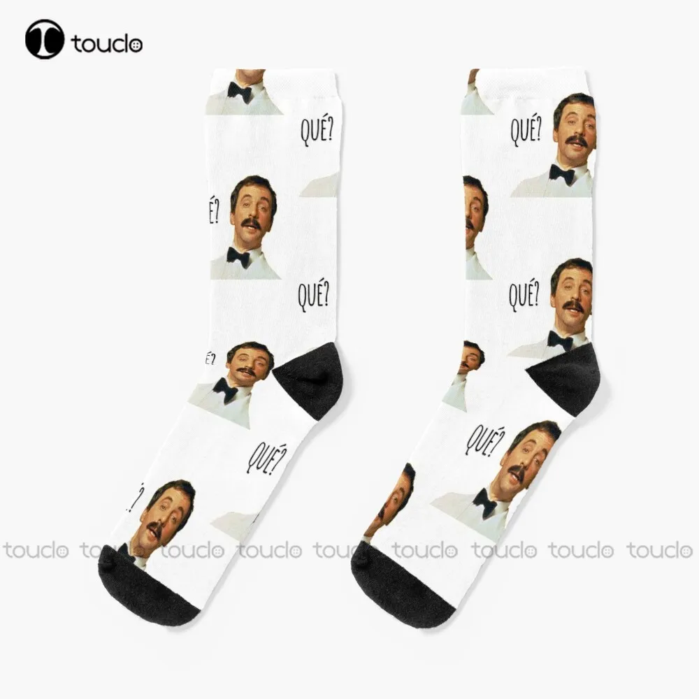 Manuel Fawlty Towers Hotel Fawlty Socks Slipper Socks For Men Thanksgiving Christmas New Year Gift Unisex Adult Teen Youth Socks